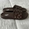 Nike All-Over Print Swoosh Slides – Black & White