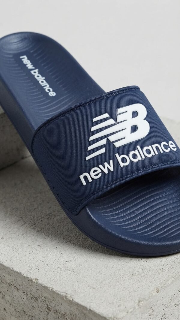 New Balance Classic Sport Slides – Black & White