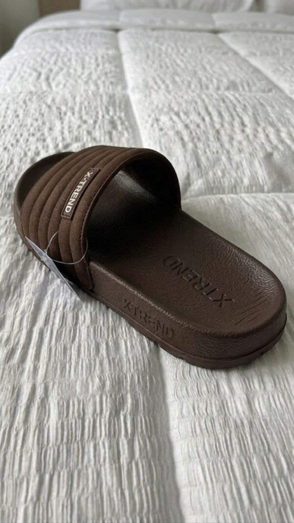 X Trend Quilted Strap Casual Slides – Rich Brown
