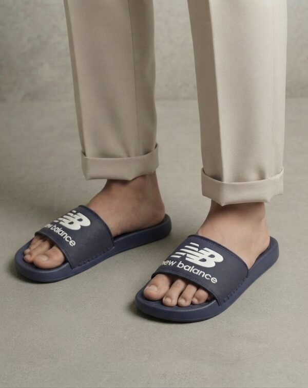 New Balance Classic Sport Slides – Black & White