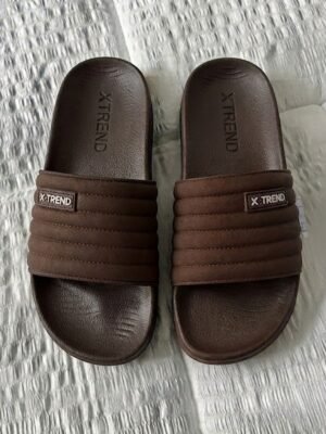 X Trend Quilted Strap Casual Slides – Rich Brown