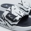 X-One Abstract Print Puffer Slides