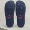 PUMA Quilted Sport Slides – Black with Bold Graphic Detail