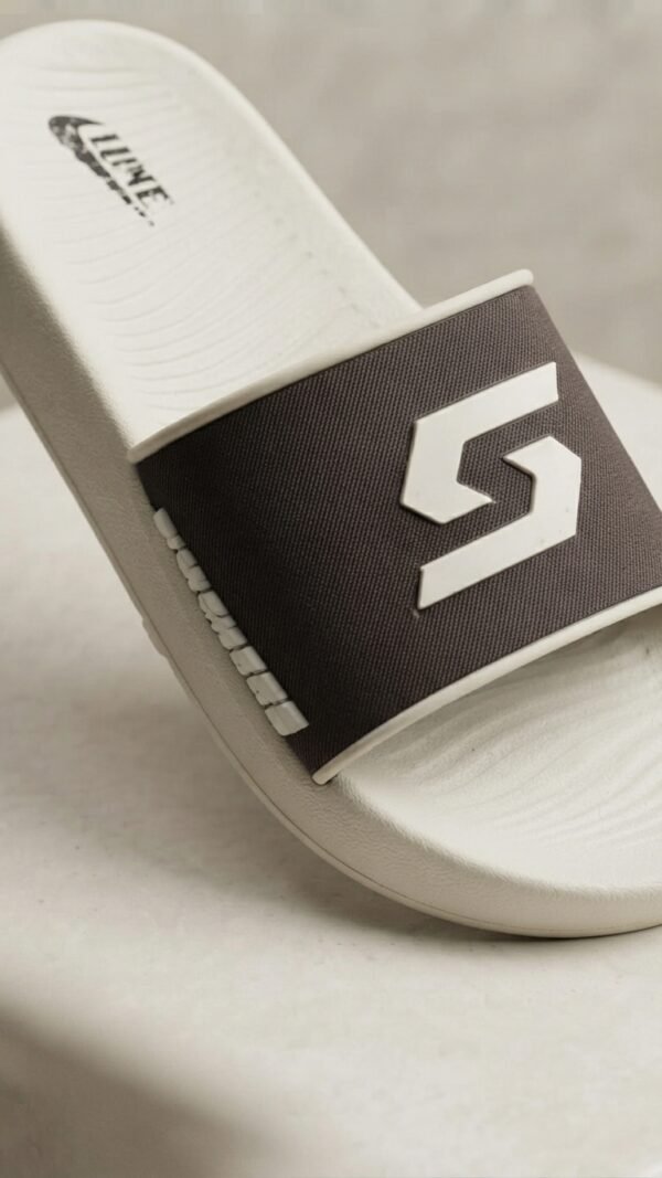 Urban Sport Slide Sandals – Off-White & Charcoal