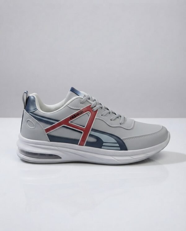Contrast Overlay Lace-Up Athletic Footwear