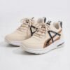 Contrast Overlay Lace-Up Athletic Footwear