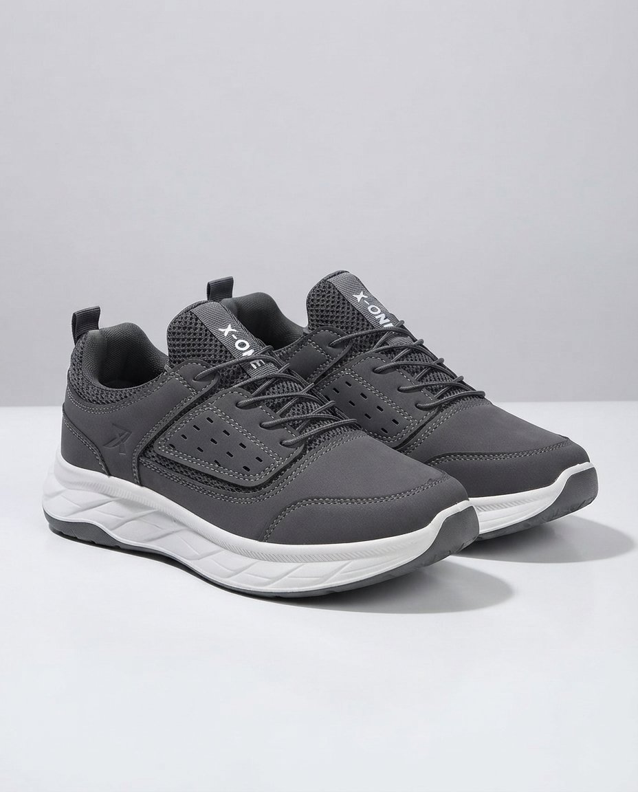 Perforated Panel Athletic Running Footwear
